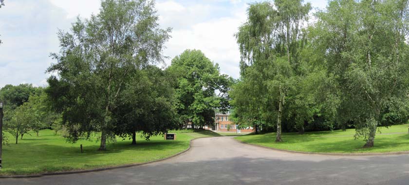 A Panoramic front view of the Wedgwood factory